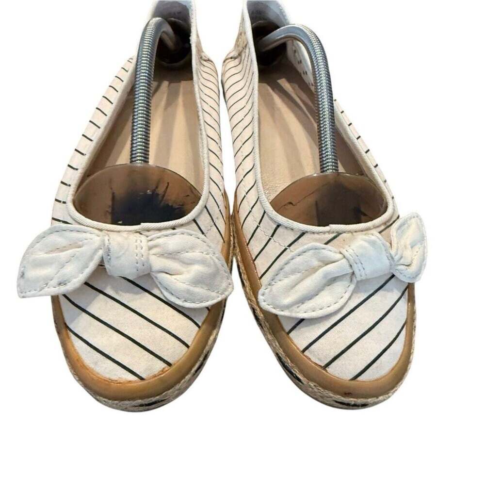 Sperry Top-Sider Striped Canvas Bow Espadrille Flats Size 8.5M - Picture 2 of 8